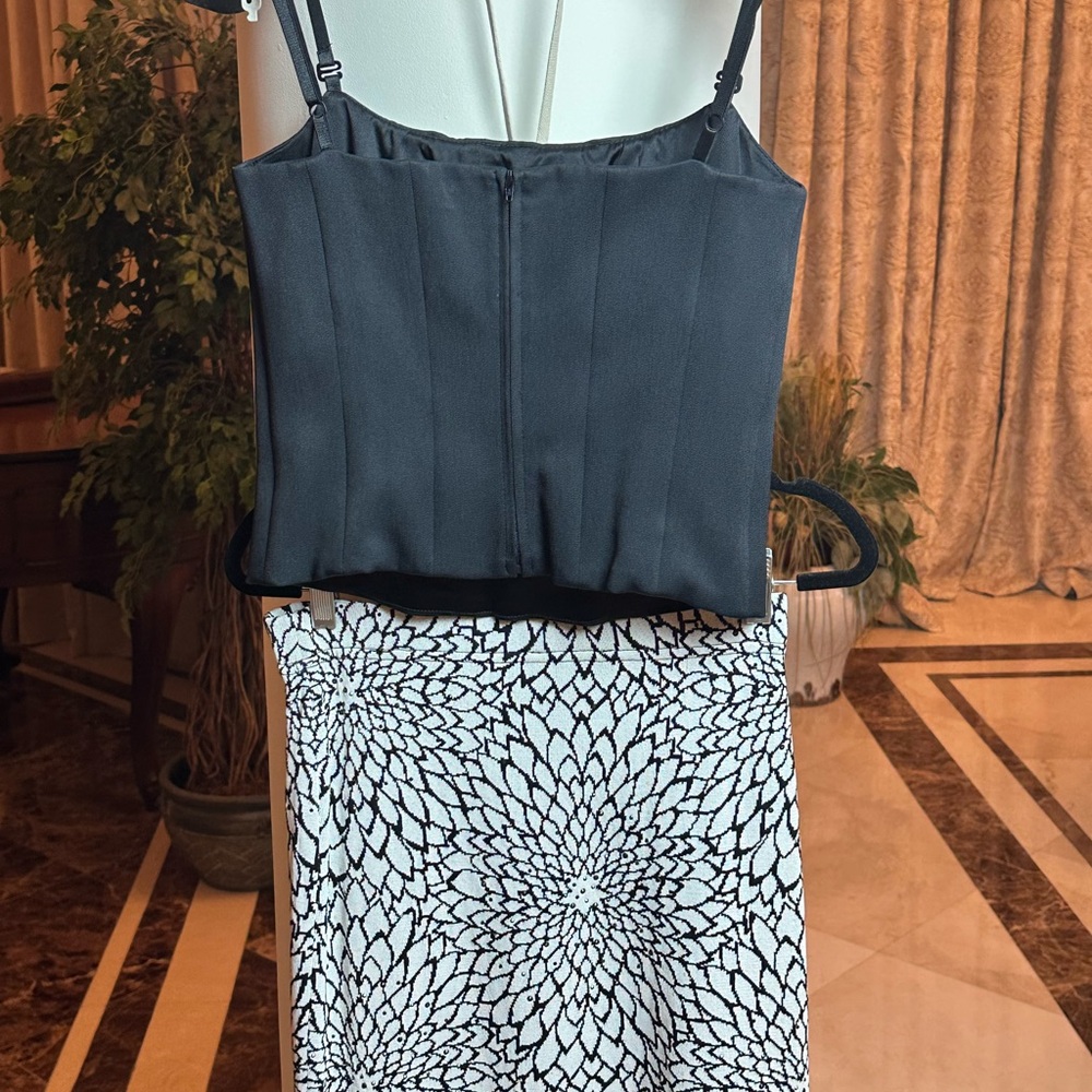 St. John Silk Camisole & Rhinestone Skirt Set | Made in Italy | Size S - Picture 3 of 16